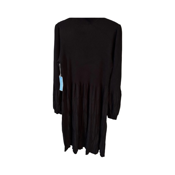 Draper James Long Sleeve Black Knit Sweater Dress NWT Size XXL - Picture 6 of 9